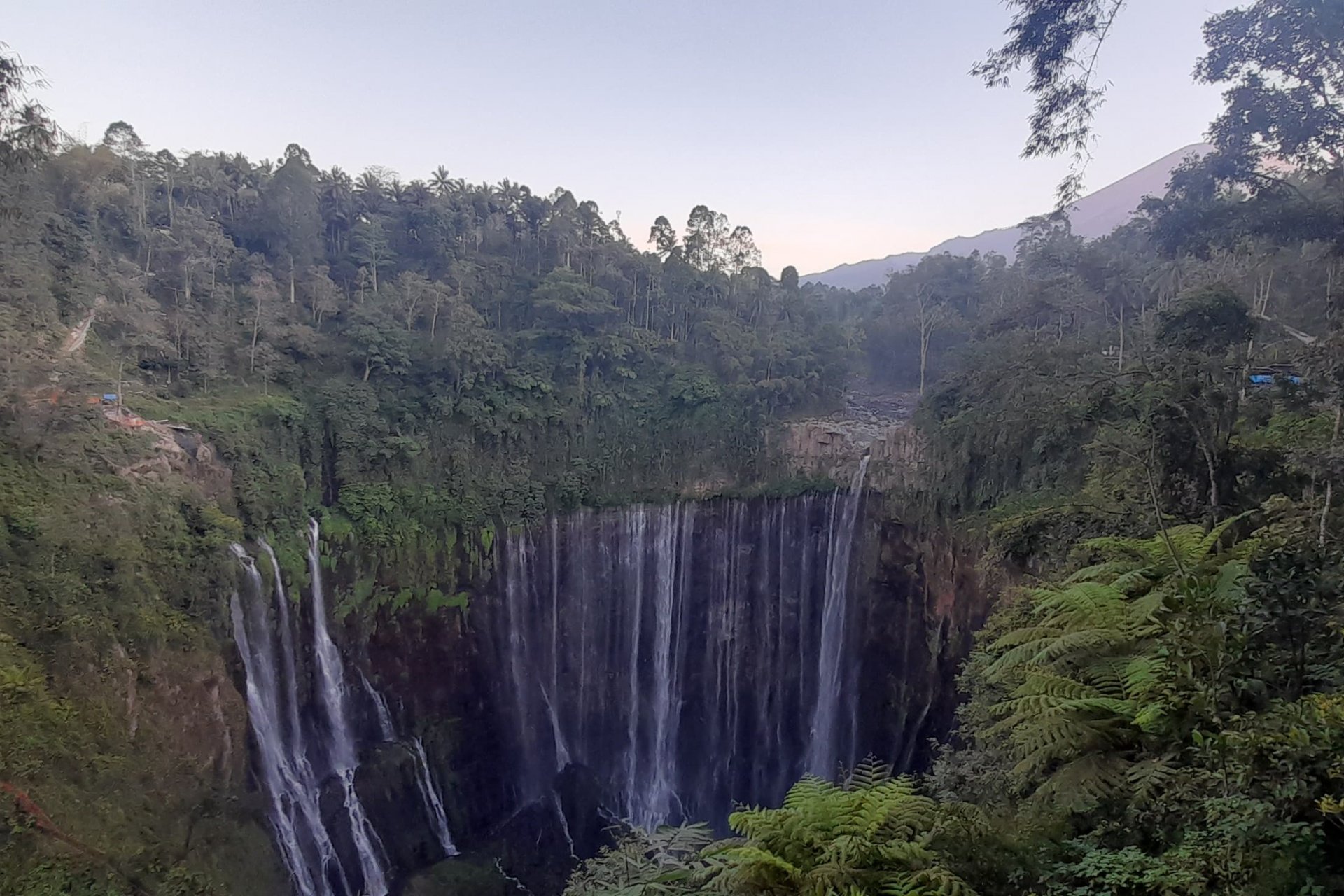 Amazing view of Tumpak Sewu waterfall tours Ijen to Bromo Tour